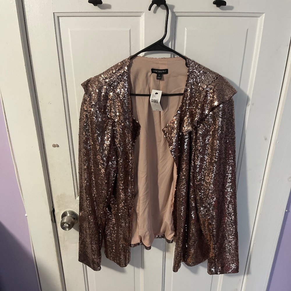 Lane Bryant women’s sequin jacket, size 20